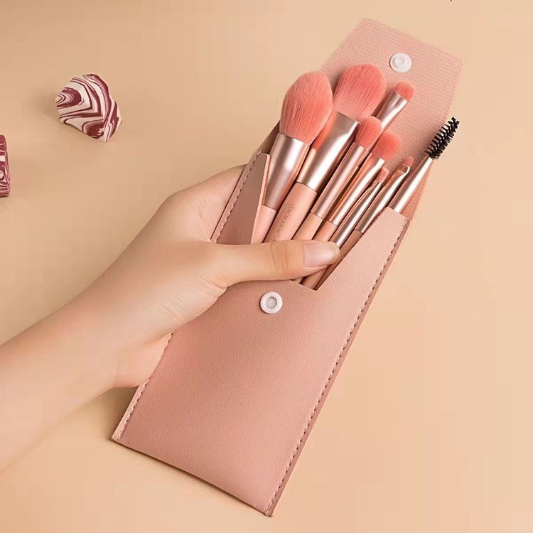 Kuas Make Up Set isi 8 pcs / Make Up Brush Mini Travel 8 in 1 20134