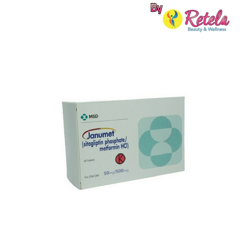 JANUMET 50MG/500MG 1 STRIP  7 TABLET