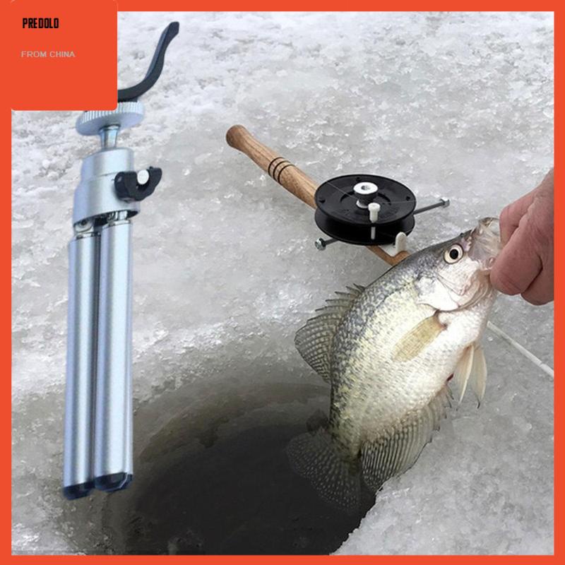 [Predolo] Ice Fishing Rod Tripod Posisi Lipat Winter Tripod Pancing Holder