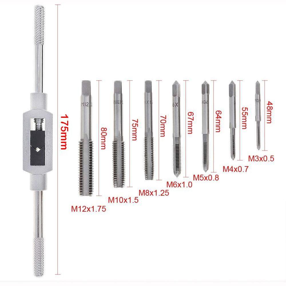 TOP Hand Tapping Tools Adjustable Die Wrench Screw Taps Drat Colokan Taps Hand Tools Thread Tap Twist Bit