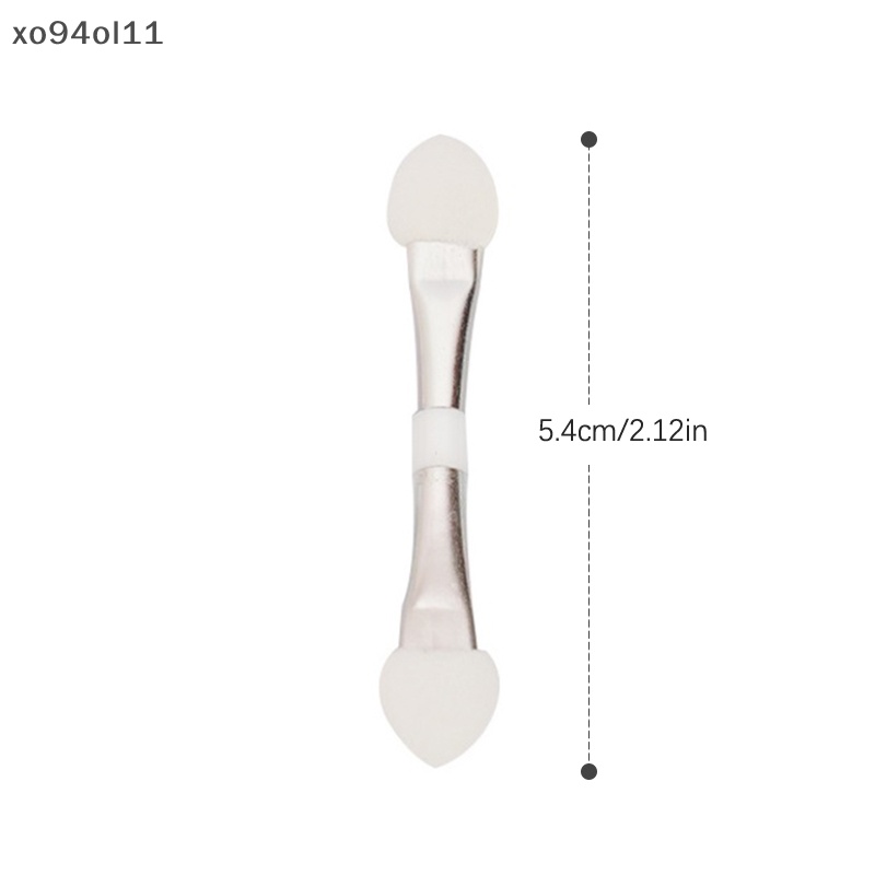 Xo 10pcs Double Eye Shadow Eyeliner Brush Sponge Aplikator Alat Makeup OL