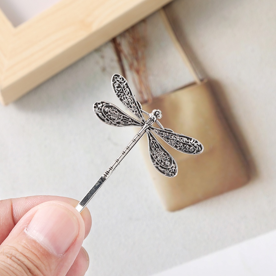 2-4 pcs/set Dragonfly Snake Shaped Hair Clip Berlian Imitasi Kristal Alloy Jepit Rambut Klip Samping Gadis Hiasan Kepala