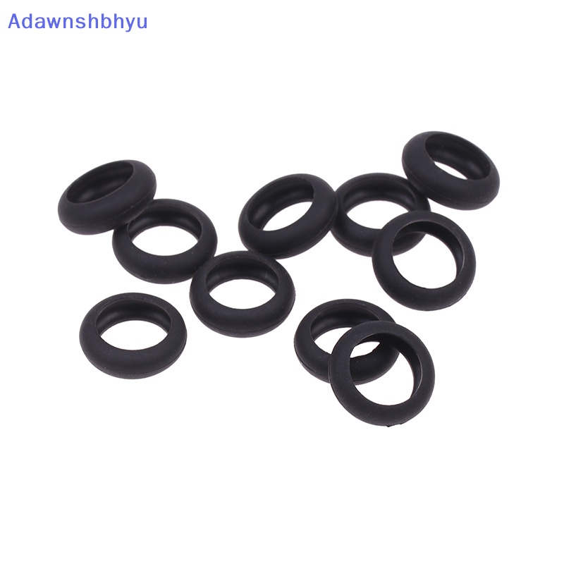 Adhyu 10pcs Earphone Datar Silicon Karet Ring Case Fleksibel Earphone Shell Cover Untuk Earphone 15mm ID