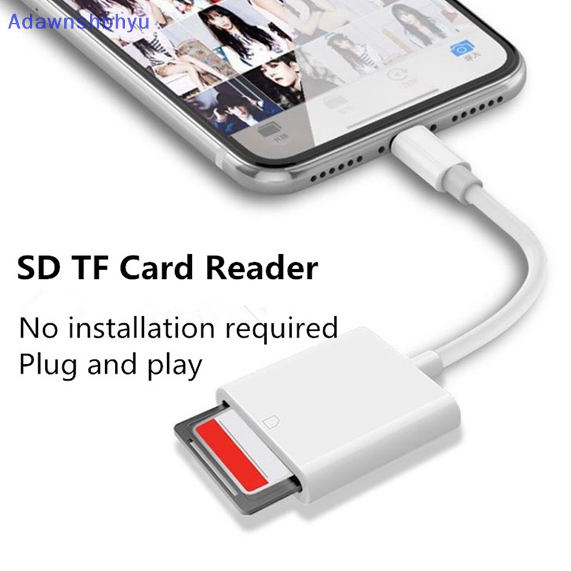 Adhyu Adaptor Memory Card SD TF 2In1 Untuk IOS SD TF Card Reader Konverter Data ID