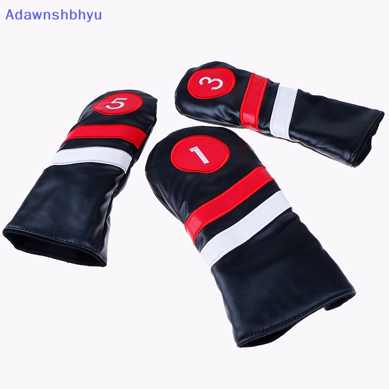 Sarung Kepala Golf Adhyu #1 #3 #5covers Driver/Fairway Rescue/Hybrid PU Leather ID