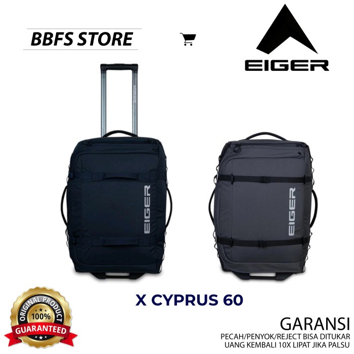 EIGER X CYPRUS XTRA 60 LITER DUFFLE KOPER 60L BACKPACK ORIGINAL TAS