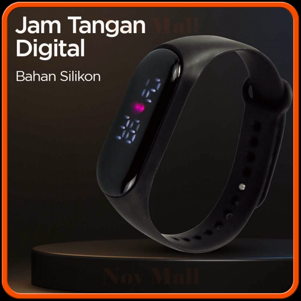 Jam Tangan Digital LED Bahan Silikon - SM161