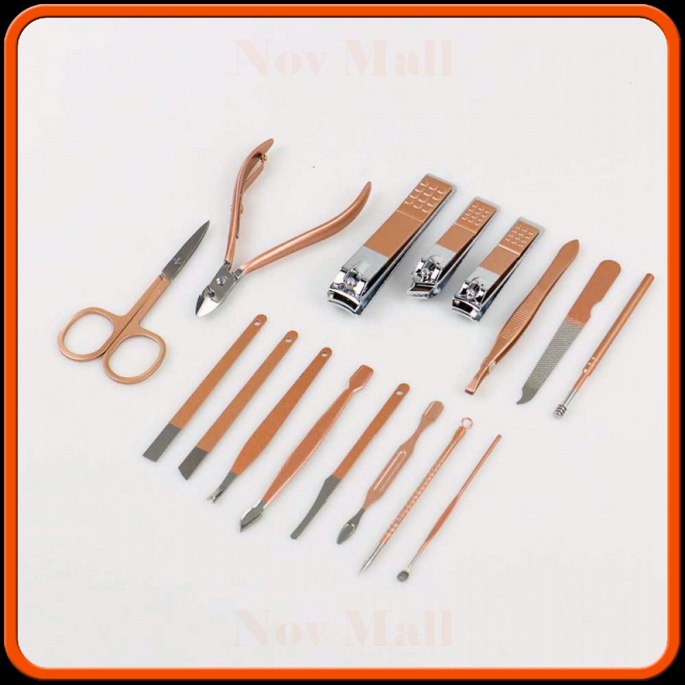 Set Gunting Kuku Manicure Nail Pedicure Kit 16in1 - BY546