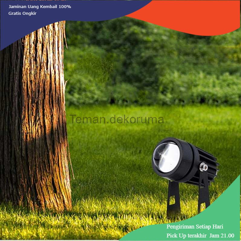 TD - LMP KENTLITE Lampu Taman Hias Sorot Garden Spotlight Waterproof RGB 3W - LP-GSD001