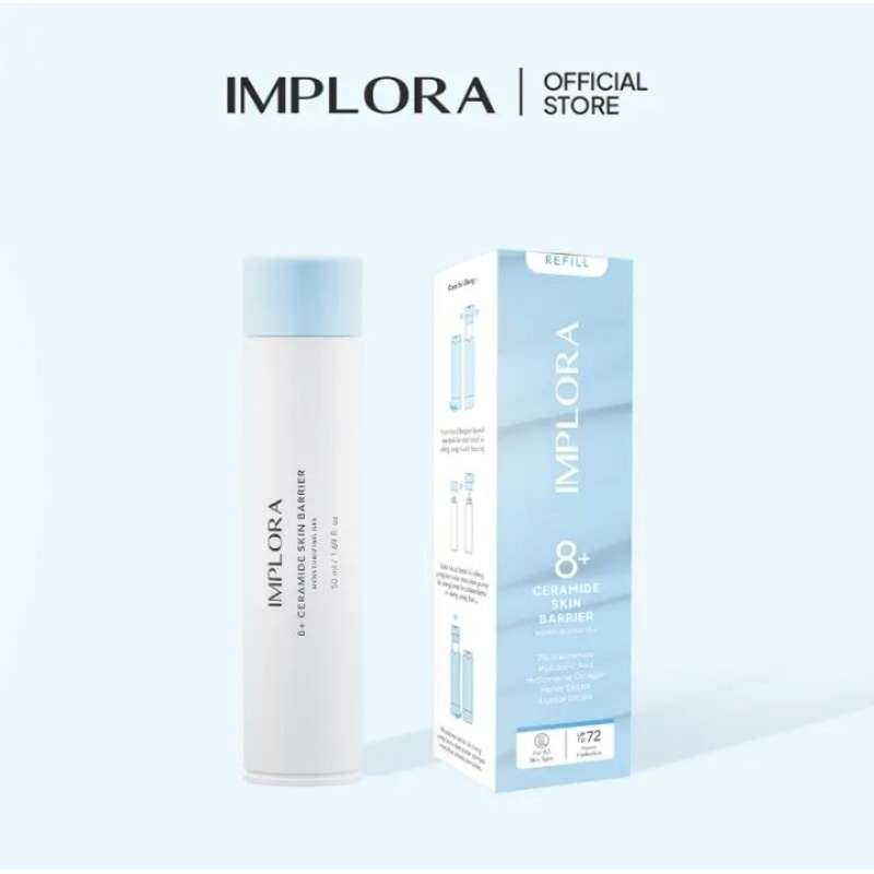 NEW IMPLORA SKIN MOISTURIZER 8 CERAMIDE I Feel &amp; Refill