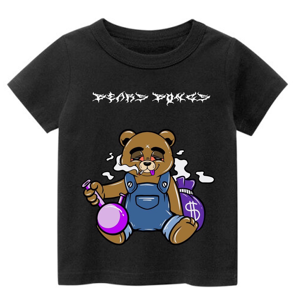 Promo Kaos anak Bears Bongs T-shirt kekinian kece