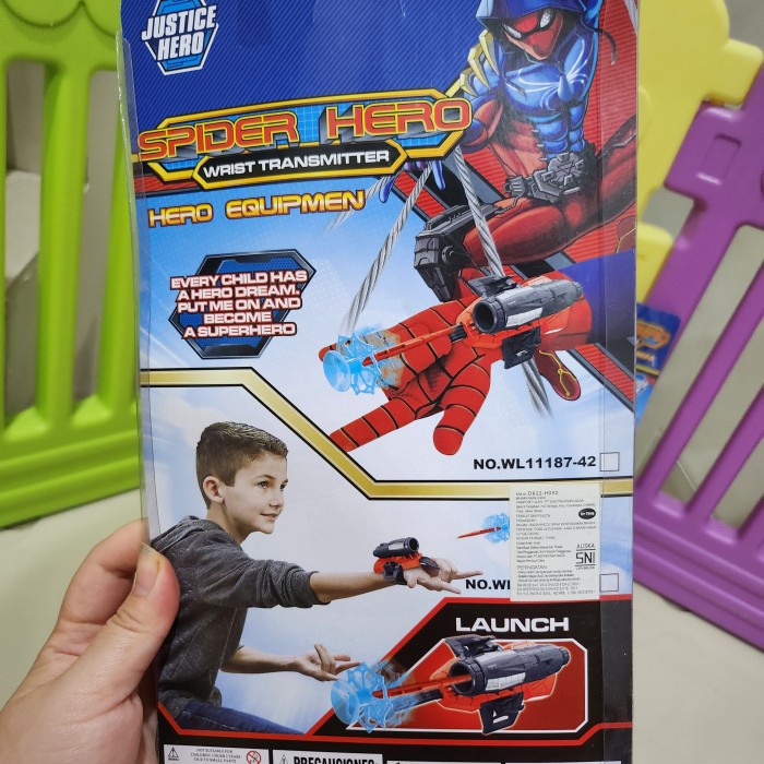 Sarung Tangan Spiderman Mainan Anak Edukasi Super Hero