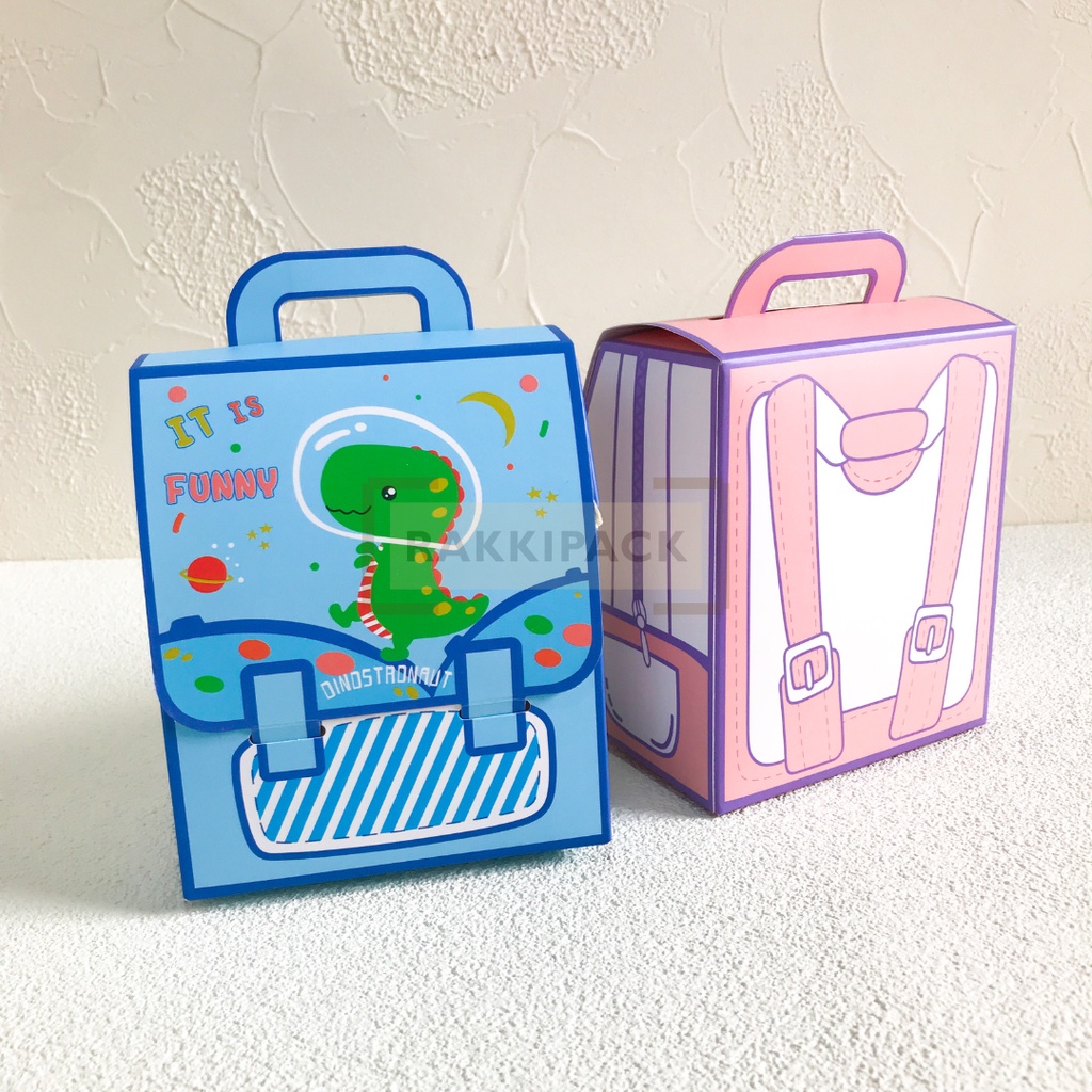

Box hampers kotak snack ransel goodie bag ulang tahun anak ultah