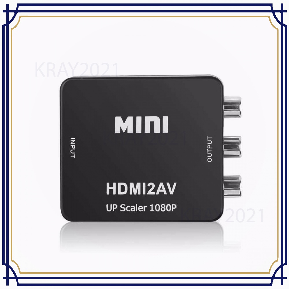 Adaptor Konverter HDMI to RCA AV 1080p HD900