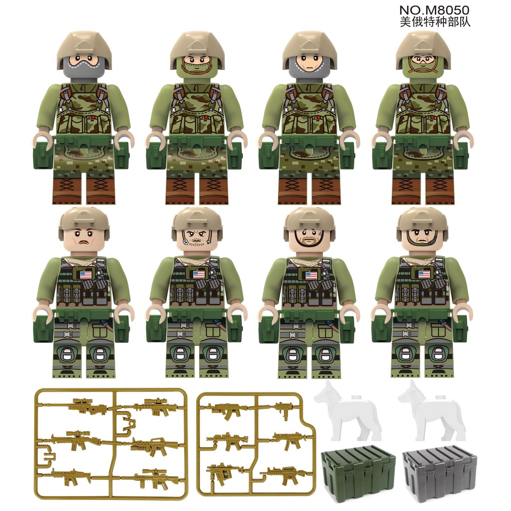 Pasukan Khusus Blok Bangunan Minifigure Set Blok Bangunan Polisi Kota Minifigure Set Mainan Hadiah LEGO