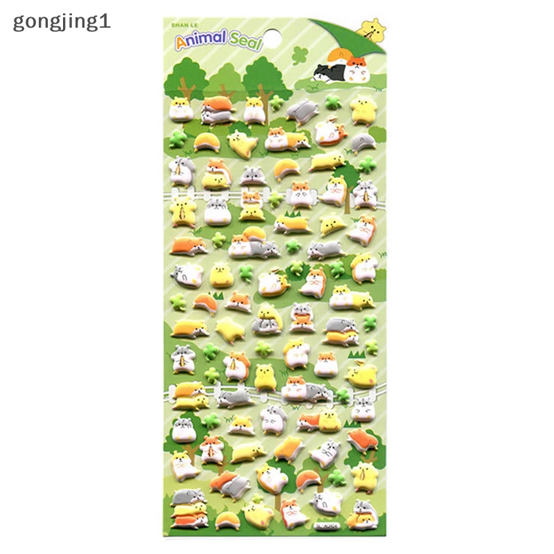 Ggg Pinguin Panda Stereo Bubble Sticker Diary Stiker Dekorasi Alat Tulis Stiker ID