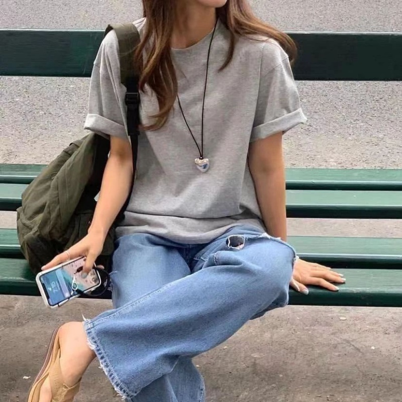 Kalung Hati Tali Hitam Panjang Punk