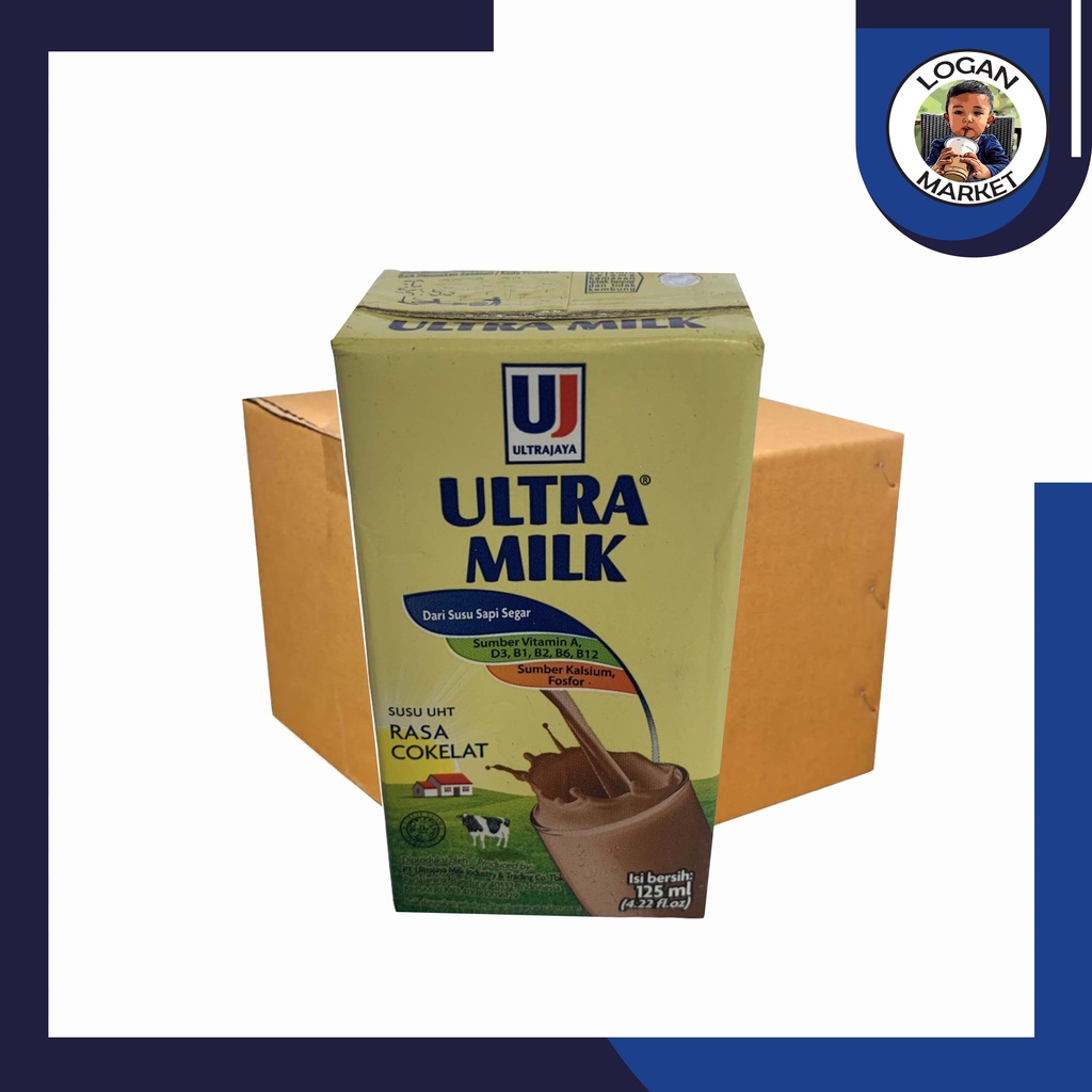 Promo Expire 27 Jul 23 Dus Karton Susu Ultra Milk Coklat Cokelat 125ml Isi 40