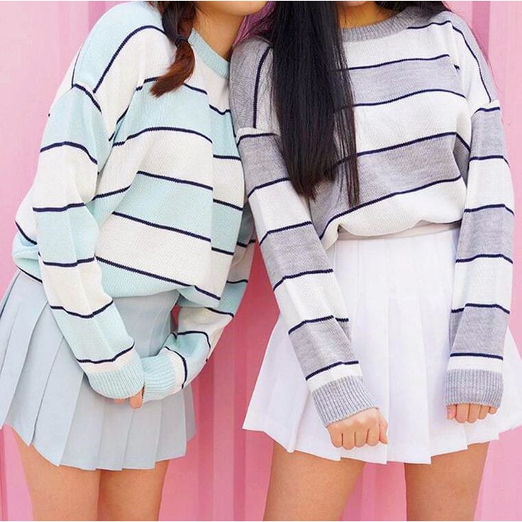 SWEATER BLOUSE KANIA WARNA PASTEL -NGROS