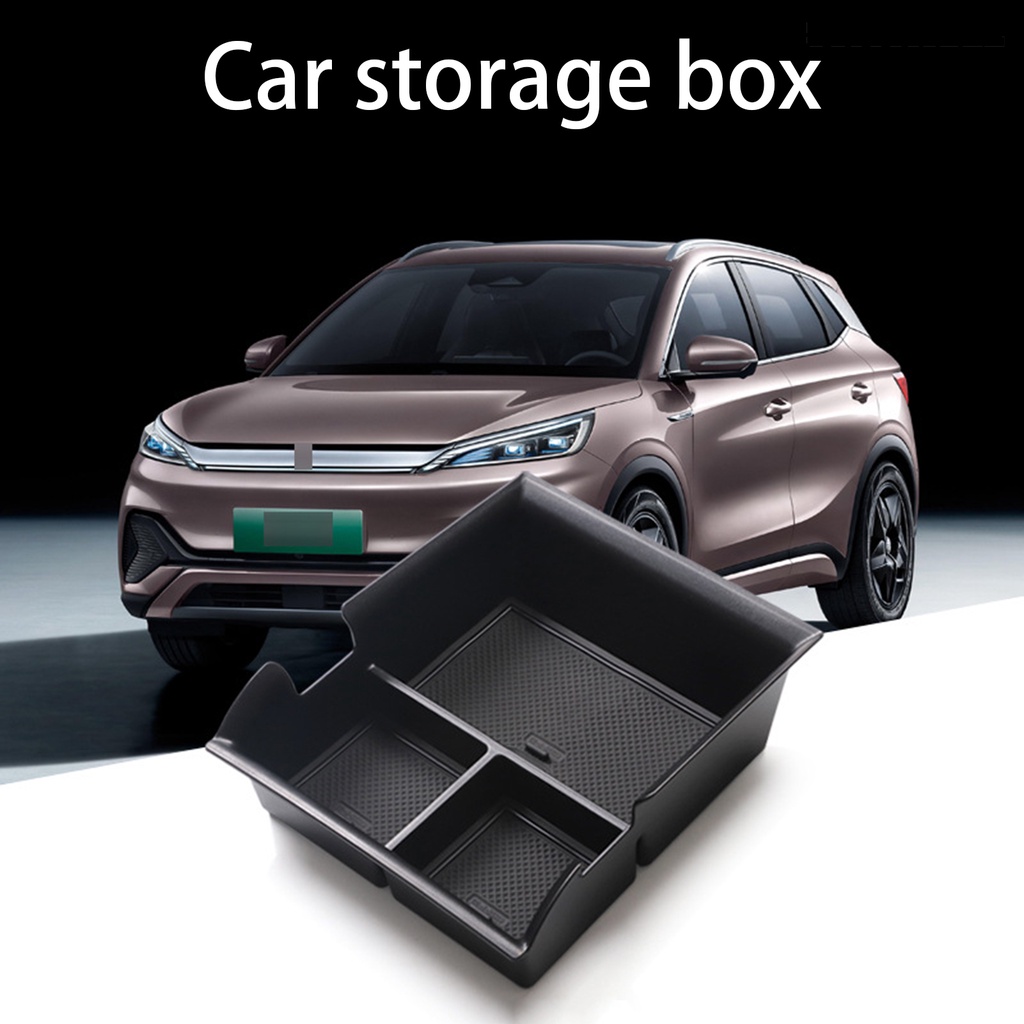 [SM]Kotak Penyimpanan Mobil 3kisi Plastik Center Console Armrest Storage Box Tempat Yuan Plus2022