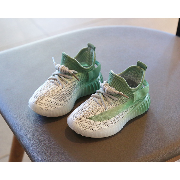 SHOEGALLERY LV0309 Sepatu Sneakers Anak Import Ombre 2 Warna/ Sepatu Slip On Anak Laki laki Perempuan