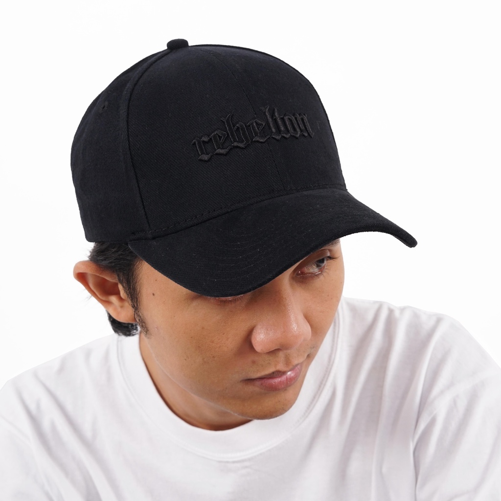 TOPI REBELTON | RBLTN CAP ALL BLACK