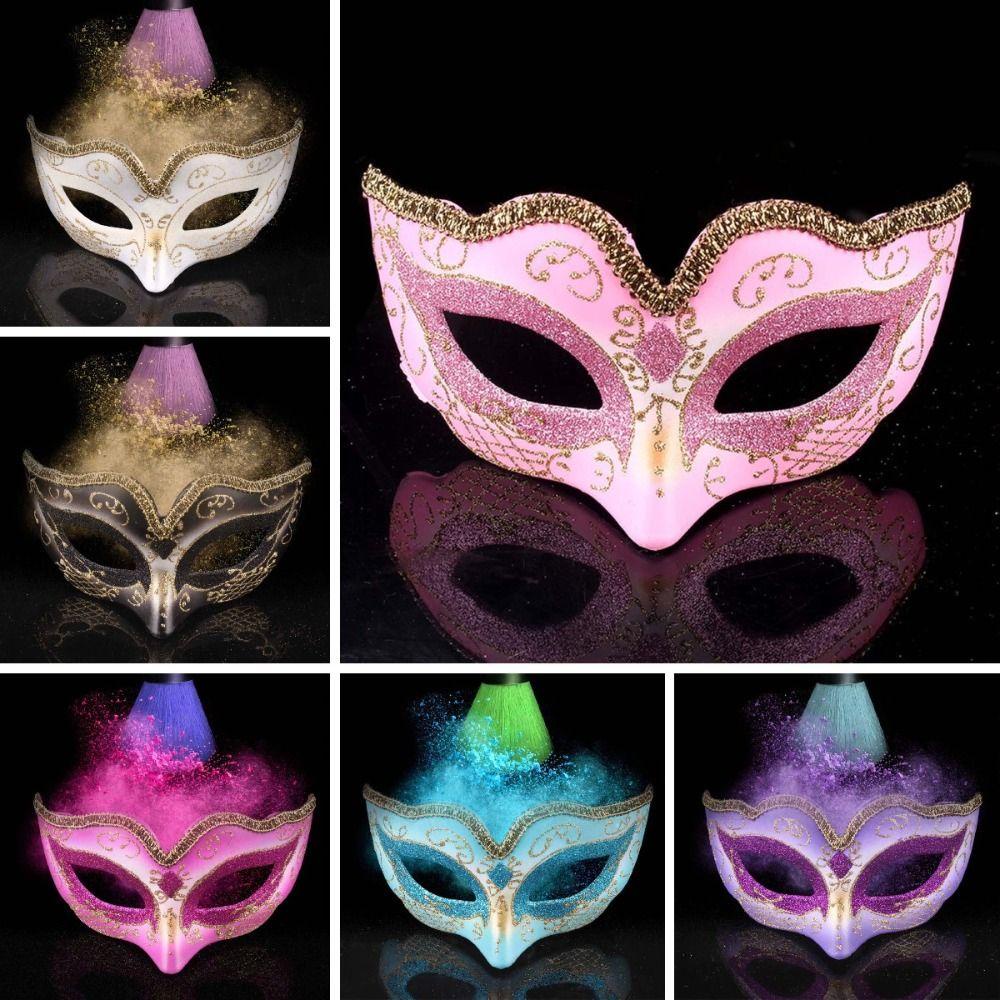 Needway Halloween Topeng Karnaval Pesta Kostum Party Supplies Masquerade Mask Dekorasi Prop Mata Plastik Setengah Wajah Makeup Props Masker Untuk Gaun Karnaval