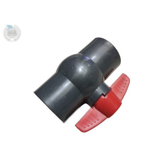 BALLVALEP PVC POLOS ONO 1 1/2 INCH BALL VALVE STOP KRAN 1.5 INCH OLS STOP KRAN AIR TEBAL POLOS BALL VALVE PVC