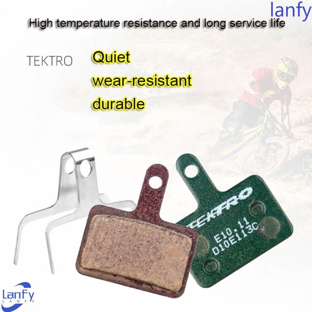 Lanfy Bantalan Rem Sepeda Pengganti 1pasang Bagian Rem MTB Sepeda Gunung Sepeda Hidrolik Disc Metal Bike Brake Pad Parts