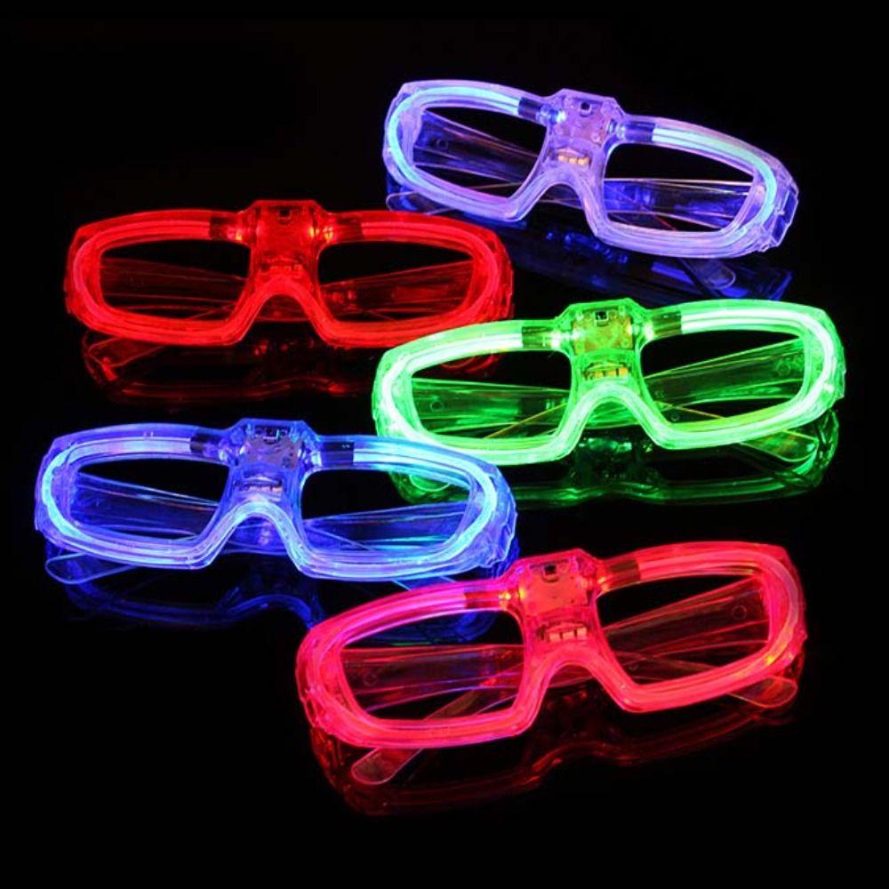 [Elegan] Kacamata Bercahaya Perlengkapan Pesta Anak-Anak Glow in The Dark Party Konser Props Dewasa Party Supplies Rana Shades Glasses