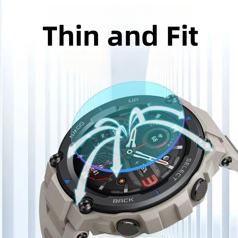 Hd Kualitas Tinggi Transparan Smart Watch Screen Protector Peningkatan Halus Anti-fingerprint Tempered Glass Screen Film Untuk Amazfit GT-Rex Ultra