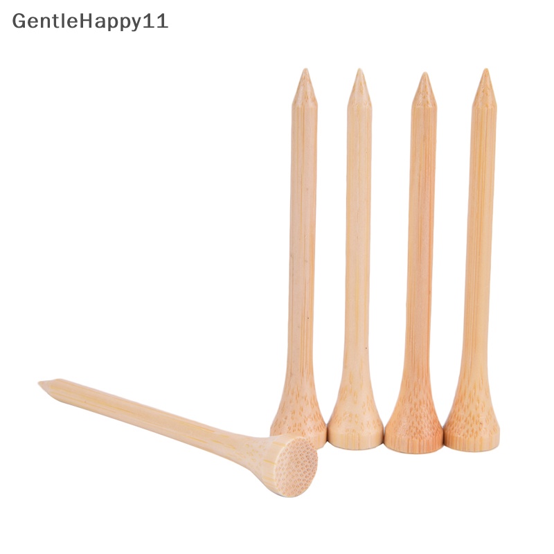 Gentlehappy 100Pcs /Set Golf Tee Bamboo Tee Tempat Bola Golf 4ukuran Lebih Kuat Dari Tee Kayu id