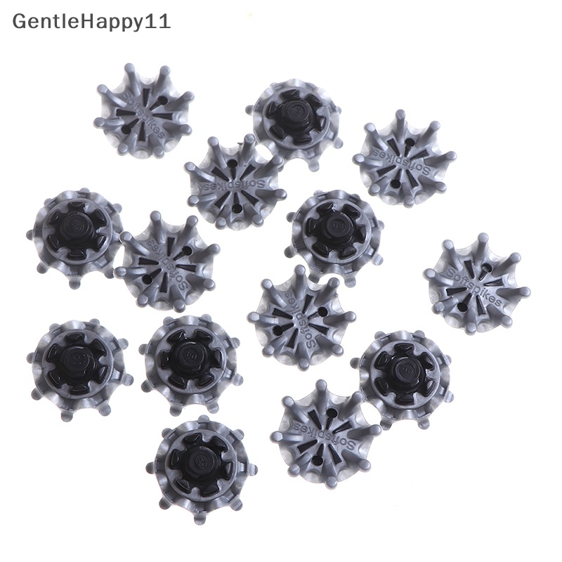 Gentlehappy 14x Silver Sepatu Golf Paku Putar Cepat Studs Cleats Softspikes Untuk Footjoy id