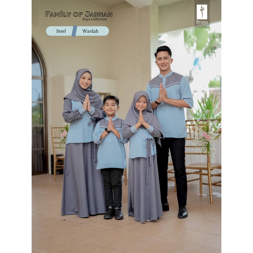 Family Of Jannah Girl Dress Outer Pendek ORIGINAL by Kyana