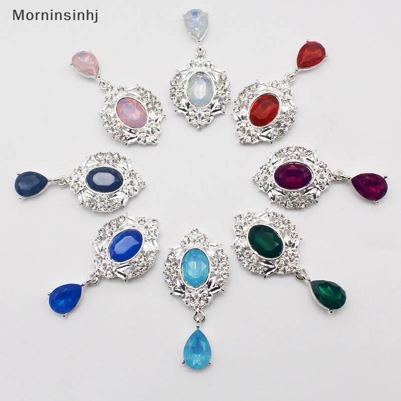 Mornin 24*50mm alloy shiny rhinestone Bros Perhiasan Aksesori DIY greeg card Gelas Anggur Kotak Hadiah Kostum Dekorasi id