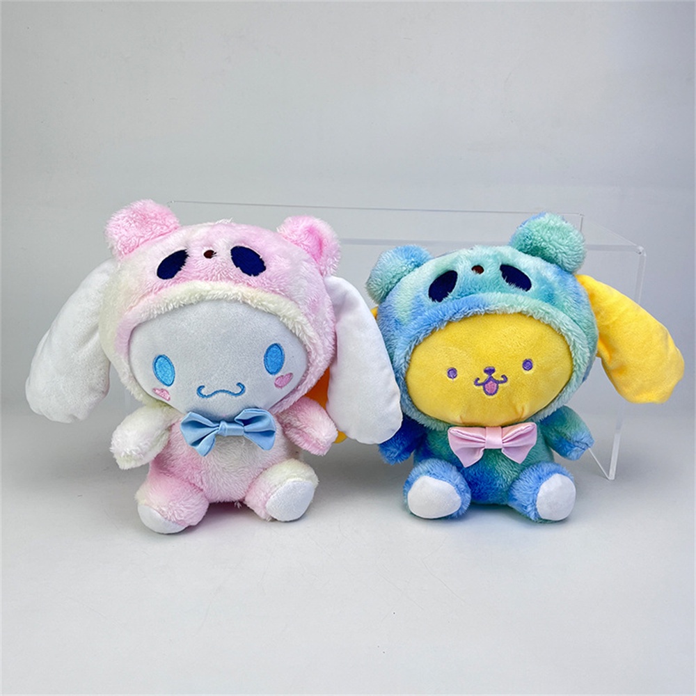 ღ 20cm Sanrio Mainan Mewah Kawali Anime Boneka Lembut Boneka Pochacco Cinnamoroll Kuromi Melodi Kartun Lucu Mainan Mewah Gadis Anak-anak Hadiah Ulang Tahun