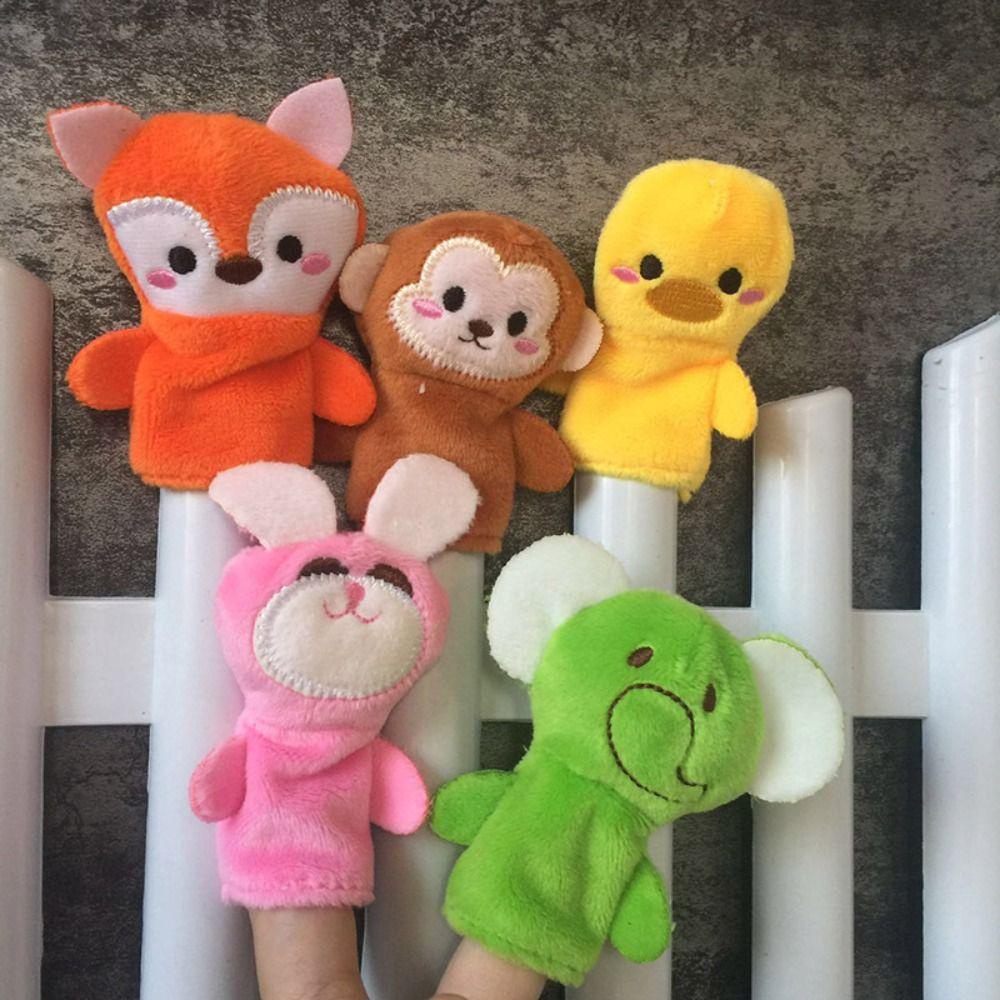 Quinton Animal Puppet, Frog Children Hand Puppet, Sarung Tangan Anak Orang Tua-Anak Gajah Interaktif Untuk Mainan Edukasi