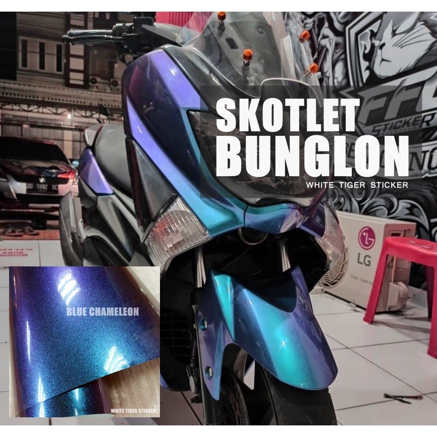 SKOTLET STIKER MOTOR BUNGLON CHAMELEON PREMIUM SKOTLET BUNGLON STIKER MOTOR BUNGLON SCOTLITE BUNGLON