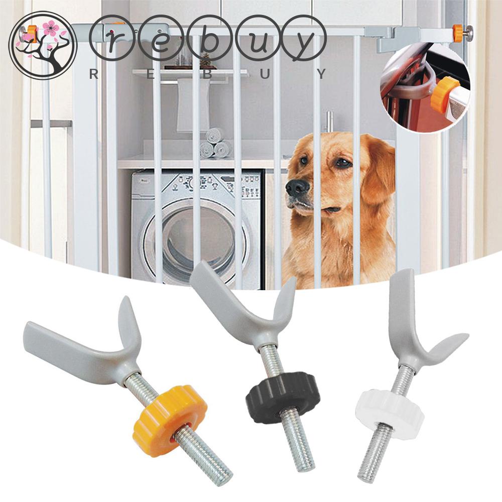 REBUY Rebuy Gate Bolt Kit Pagar Tangga Dengan Pengunci Y Shaped Pet Safety Doorways Bolt Nut