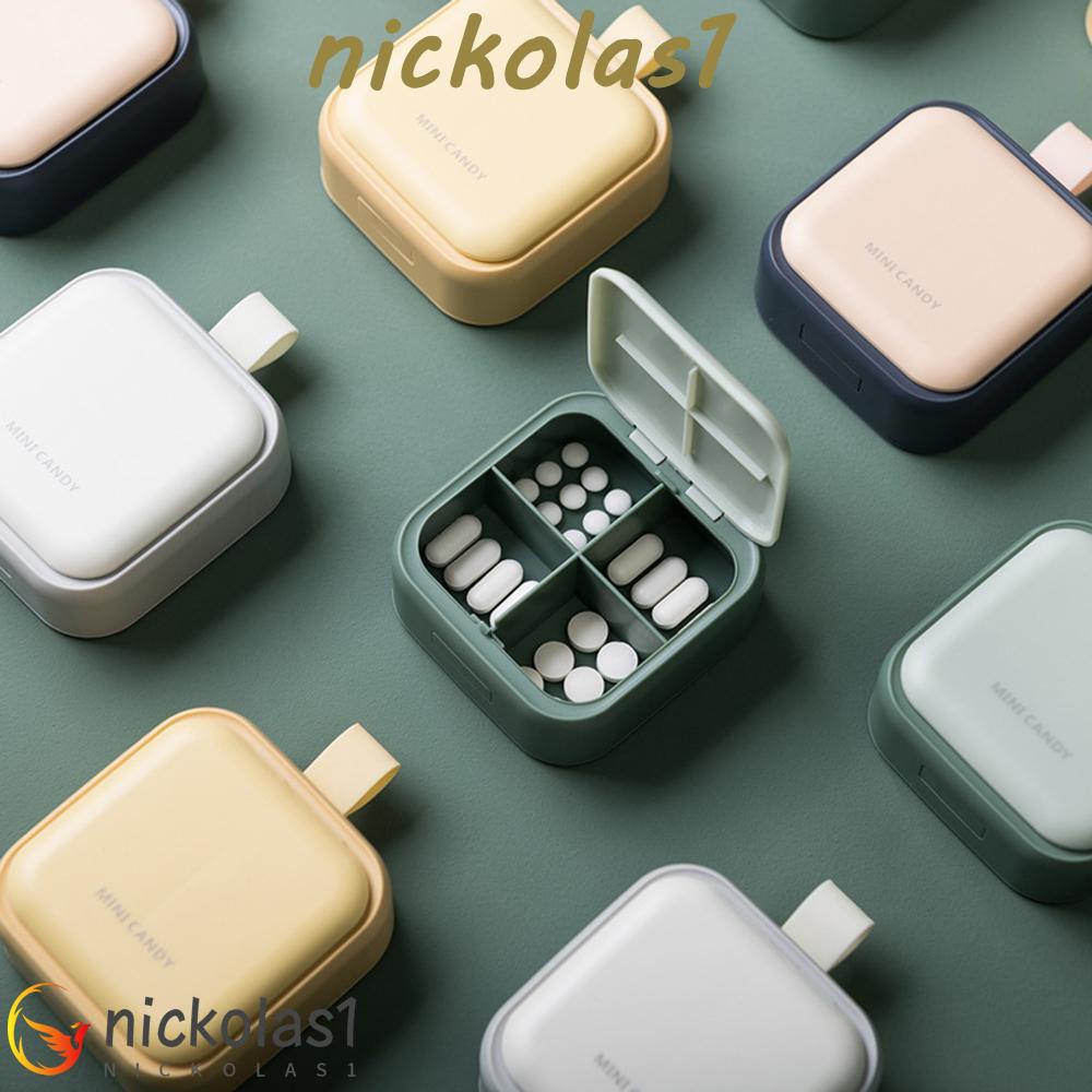 NICKOLAS1 Pill Case Kotak Obat Organizer Perawatan Kesehatan Anti Lembab Travel Tool