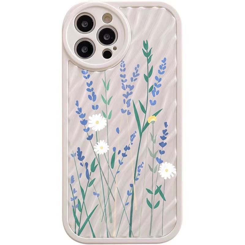 IPHONE Casing Ponsel Riak Air Spring Flower Kompatibel Untuk Iphone11 13 12 14 Pro Max14 Plus XR X XS MAX 7Plus 8Plus 7 8 SE 2020 2022 Sarung Tahan Guncangan