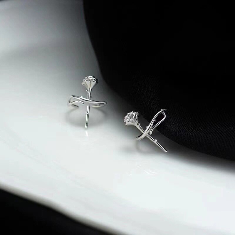 Anting Geometris Bunga Bahan Alloy Korea Untuk Anak Perempuan