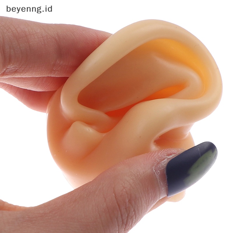 Beyen 1X Alat Latihan Model Telinga Bahan Silikon Ear Stud Display Alat Perhiasan Tubuh ID