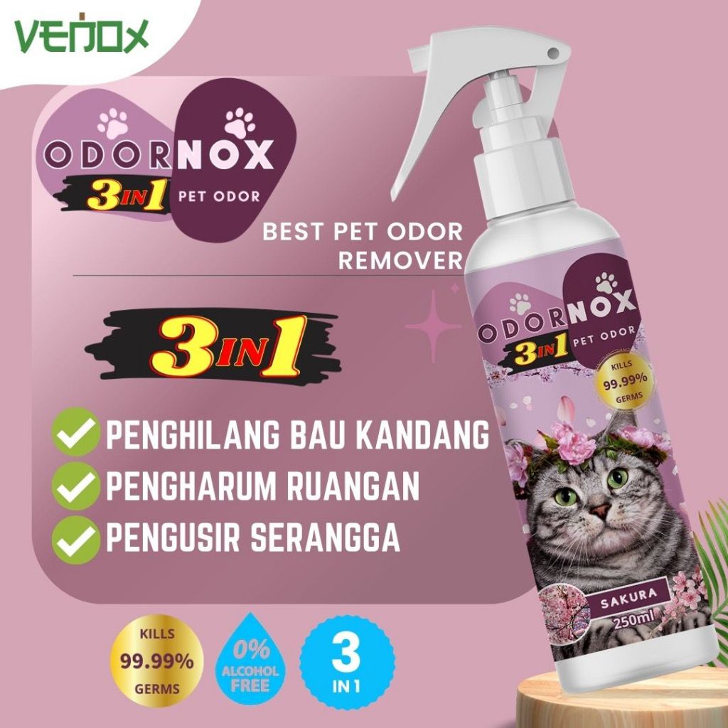 Odornox Venox Penghilang Bau Kandang Pengharum Ruangan Kandang Pet