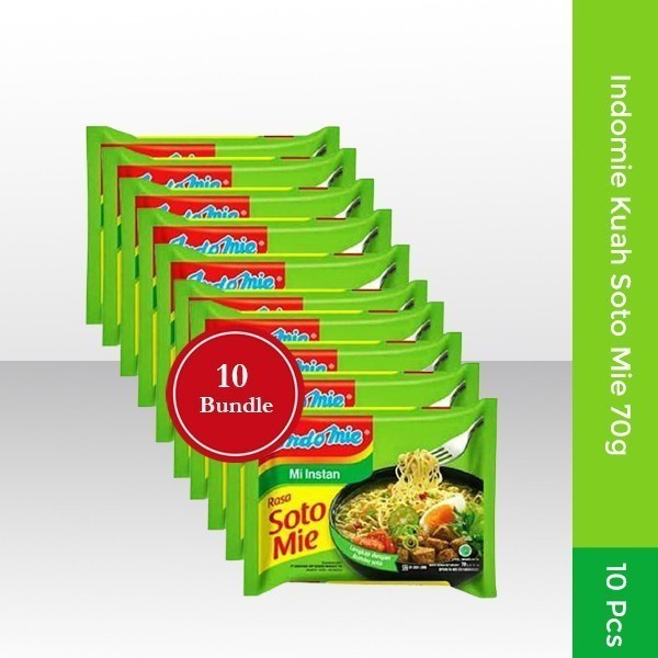 

Indomie Kuah Soto Mie 70gr 10pcs