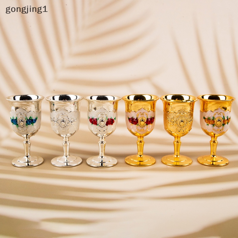 Ggg 30ML Gelas Wine Gelas Champagne Minuman Goblet Cocktail Cup Gold Vintage ID