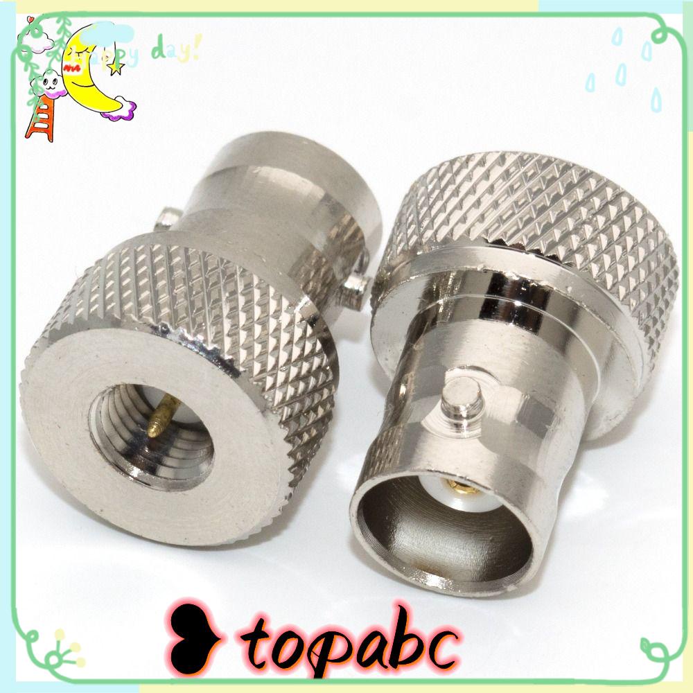 TOP 4pcs Konektor Adapter BNCK/SMAJ BNC to SMA Male Plug &amp; Female Jack Baru