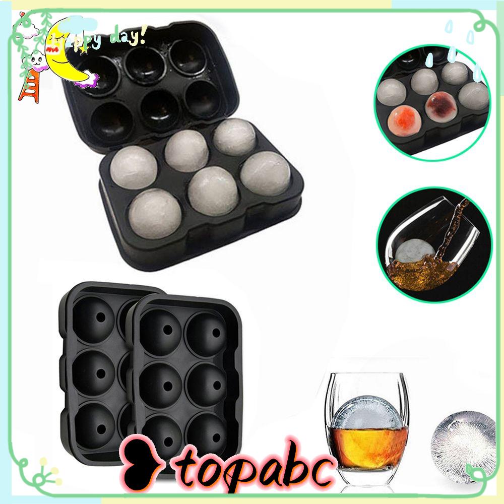 TOP 4 /6 Grids Ice Ball Cube Tray Alat Baking Es Krim Whisky Cetakan Silikon