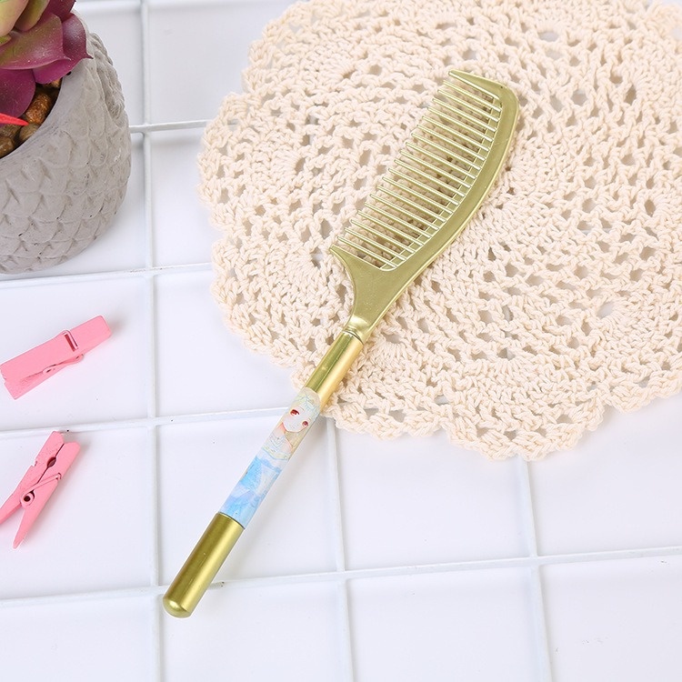 4pcs Pen Pulpen Pena Tinta Gel Bentuk Sisir OSM-ST0353
