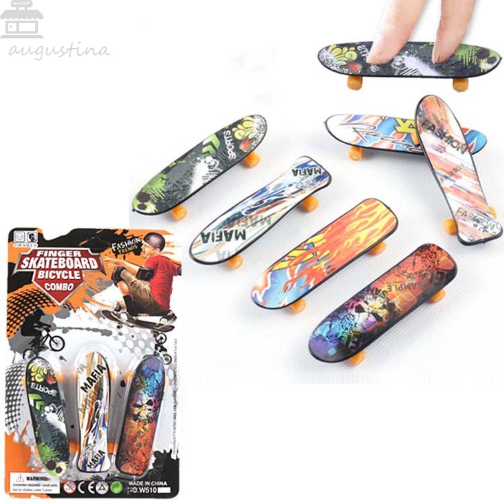 AUGUSTINA Papan Jari Mini Untuk Anak Mainan Jari Inovatif Mini Skateboard Jari Skuter Surfing Mainan Truk Skate Anak Hadiah Model Skateboard